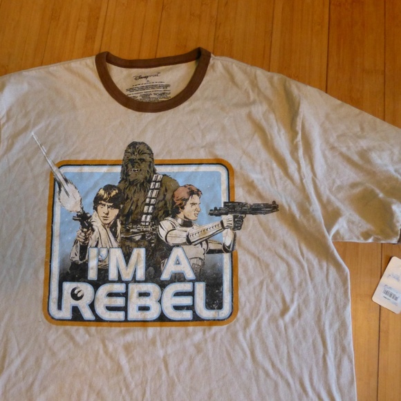 DISNEY STARWARS IM A REBEL TEE SHIRT XL - Picture 1 of 4